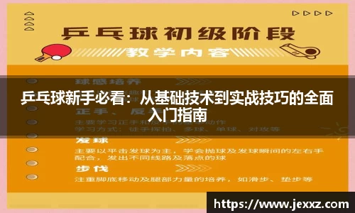 乒乓球新手必看：从基础技术到实战技巧的全面入门指南